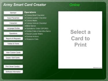 army smart card creator free|MilitaryCAC's eSign software download link and Install Page.